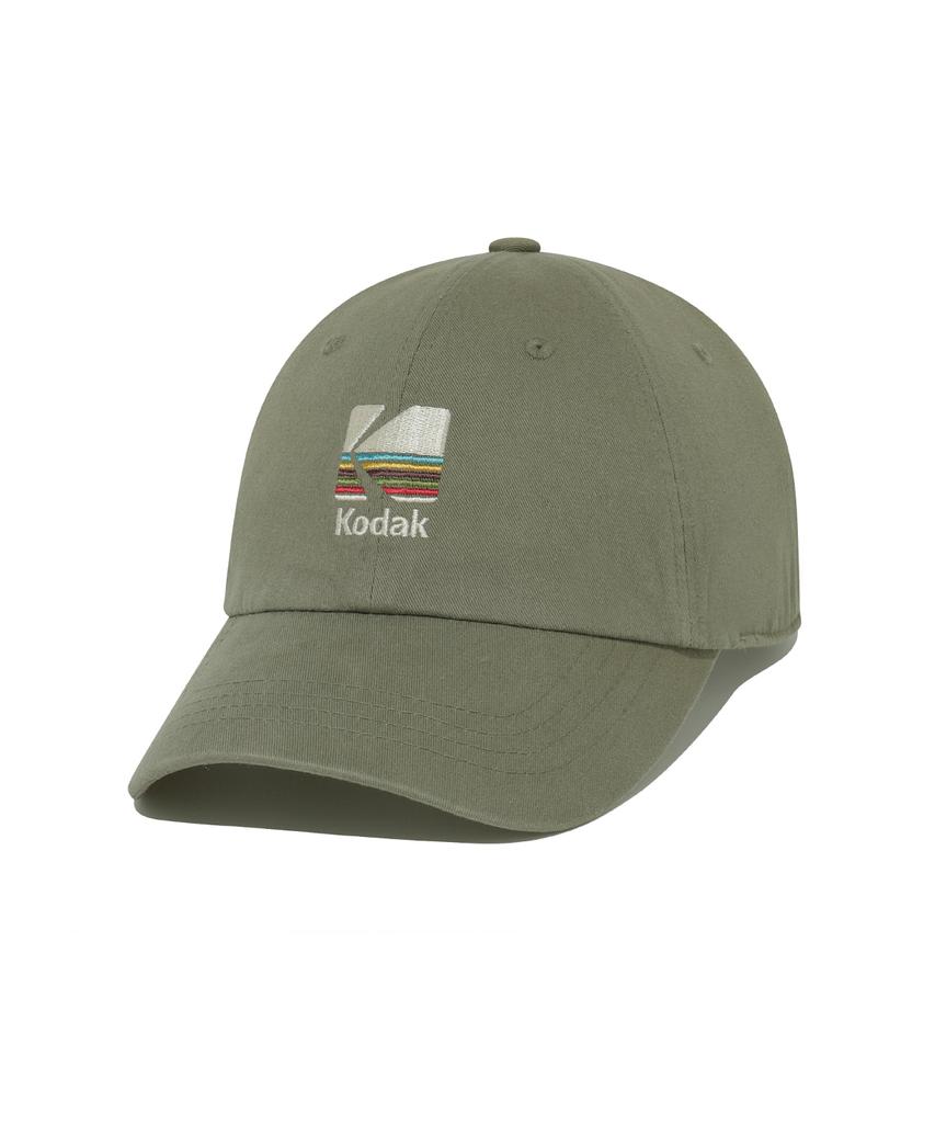 Кепка-бейсболка KODAK Signature Fit с вышивкой-радугой Хаки