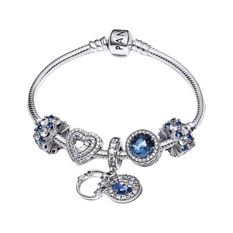 Pandora Shining Galaxy Set 925 Silver Bracelet Women's Silver ZT1005