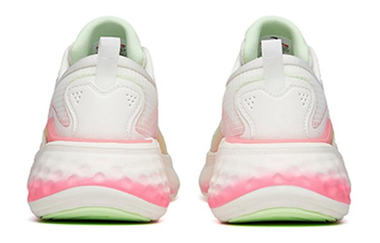 Women's Sneakers Anta Cushioning Slip Resistant Low top Running Shoes Women's White Green Pink