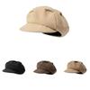 New octagonal beret cloud women's spring and autumn winter hat showing face small British retro versatile painter hat