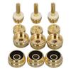 12 Pcs Set Trumpet Valve Finger Button Cap and Rod Exquisite Abalone Shell Trumpet Valve Parts for