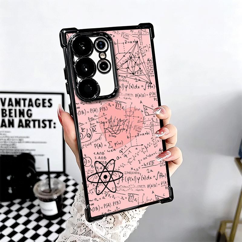 Physics Chemical Mathematics Soft Phone Case For Samsung Galaxy S26 Ultra S25 Edge S24 FE S23 Plus S22 S21 + S20 Plating Anti-Fa