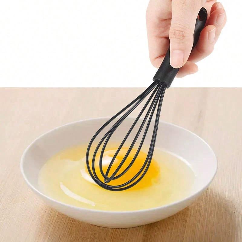 Mini Silicone Egg Beater - Portable Handheld Egg Tool, Small Size, Heat-Resistant Kitchen Egg Whisk, Home Egg Mixer