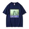 Streetwear Change Da World Крыса Мем Принт Хлопковая Футболка 2026 Лето Спортивная Повседневная Дышащая Унисекс Большой Размер Топы Y2k