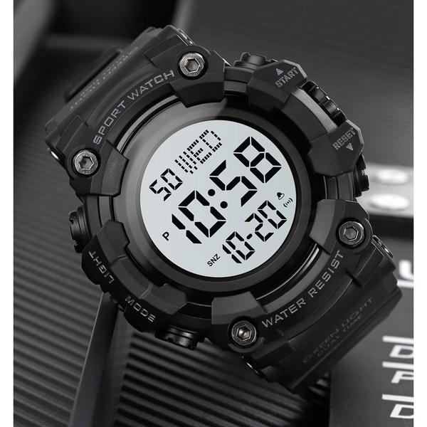 SKM Спортивные электронные наручные часы Dual Time Layered