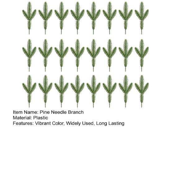 24 шт. искусственные рождественские ветки сосновой иглы, яркие цвета, реалистичные, не требующие полива, искусственные растения
