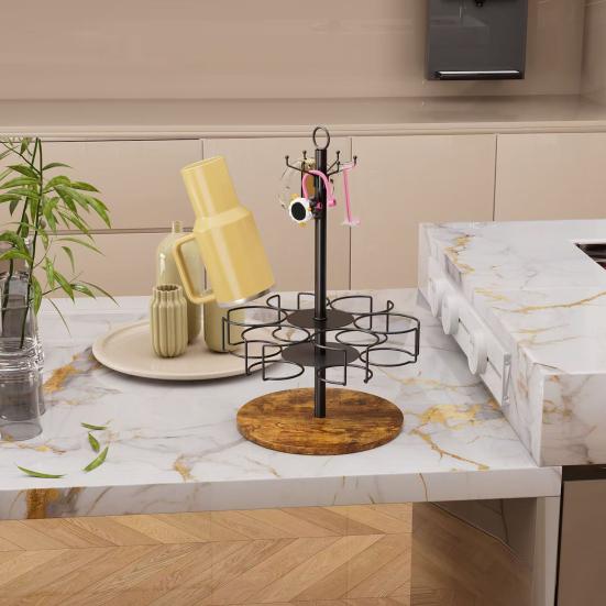 Держатель для бутылок с водой объемом 40 унций, вращающаяся на 360 градусов подставка для стакана, простая установка, стеллаж для хранения в шкафу, экономия места, аксессуары для стакана