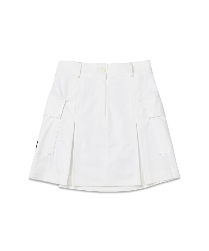 Mackie Cargo Pop Skirt White