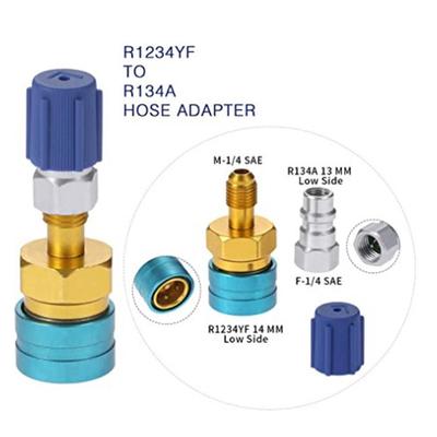 НОВЫЙ высококачественный R1234YF - R134A кондиционер эвакуация и перезарядка кондиционера хладагент ремонт предохранительный адаптер Air 1/4 Conditioni