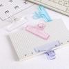 Transparent File Clamps Holder Colorful Paper Clamp Organizer High Quality Planner Clip