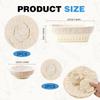 4 Pack Bread Proofing Basket Liner, 2 Pack 10 Inch Round Banneton Basket Cloth Cover & 2 Jar Covers, Natural Cotton Sourdough Proofing Liners for