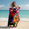 1pc UFO Robot Grendizer3 Beach Towel, Comfortable and Thick, and Swimming/Bath/Picnic/Camping Towel, Suitable for Seaside Beaches