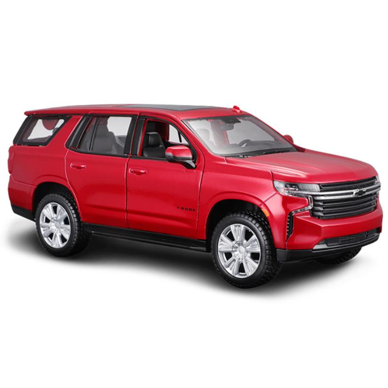 Maisto 1:24 2021 Chevrolet Tahoe SUV Alloy Car Model Diecast Metal Off-road Vehicles Car Model High Simulation Children Toy Gift