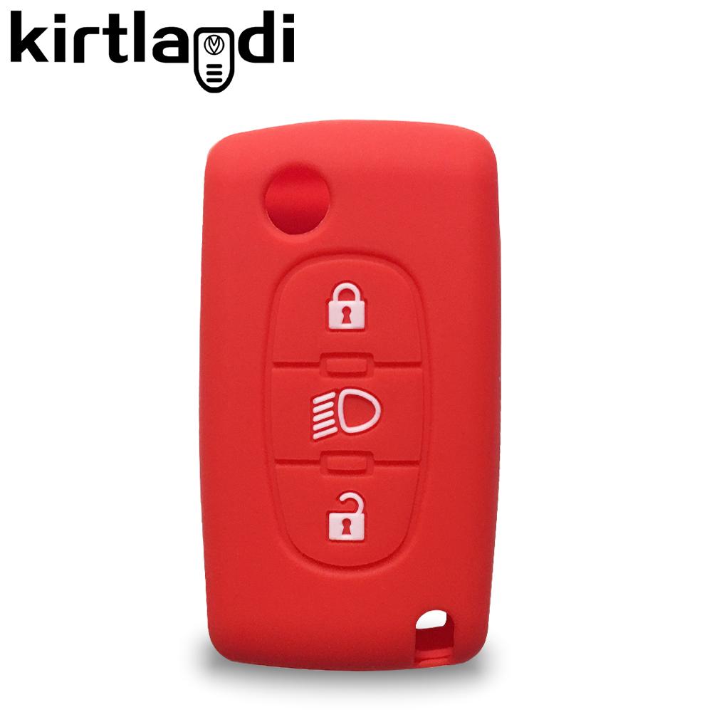 Для Citroen C4 Выкидной Пульт Чехол для Ключа для Citroen C4 Cactus Grand Picasso C5 C8 3 КНОПКИ Автоаксессуары Брелок