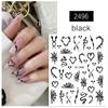 Dark and Stylish Nail Decals Durable and Easy To Apply Perfect for DIY Nail Art and Crafts