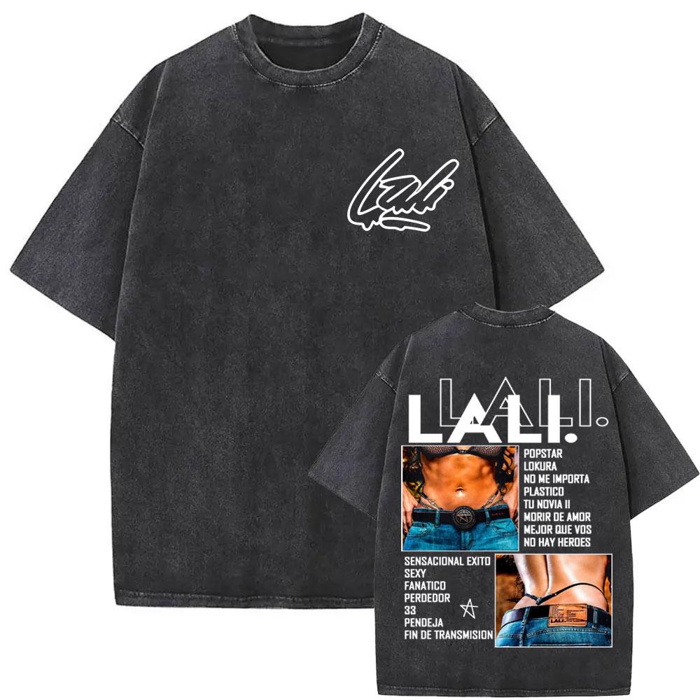 Singer Lali Esposito Asesina Album Tour Graphic Tshirt Men Women Clothing Fashion Vintage Washed Tee Shirt Comfort T Shirt