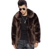 Утепленная мужская меховая куртка теплая короткая куртка из меха лисы с лацканами повседневная мужская куртка тренч для улицы Европа и Америка