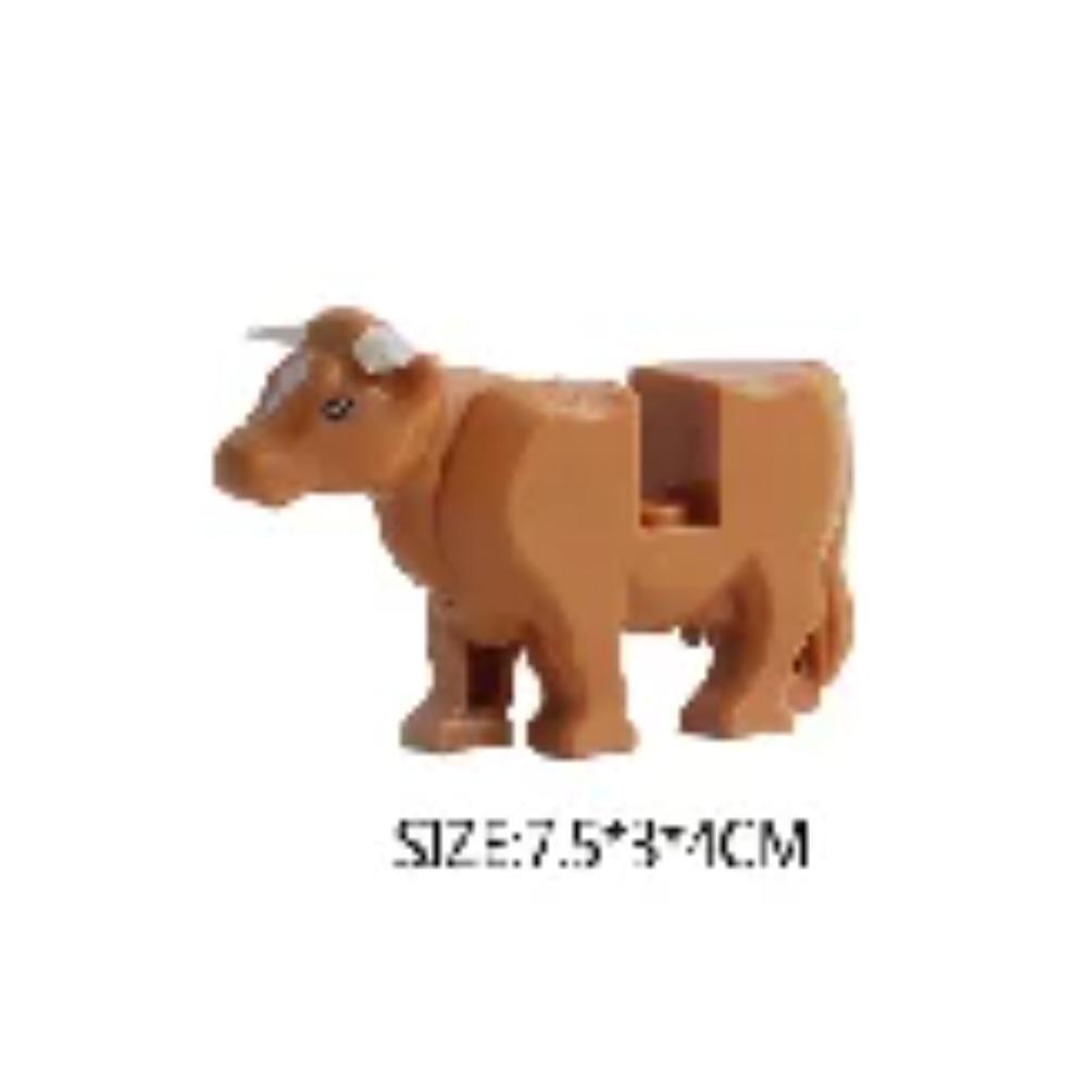 Животные Строительные Блоки Город Маленькие Большие Украшения Панда Собака Овца Свинья Корова Зоопарк Олень Монстр Крокодил Тигр Волк Орел Подарок Мальчику Игрушка