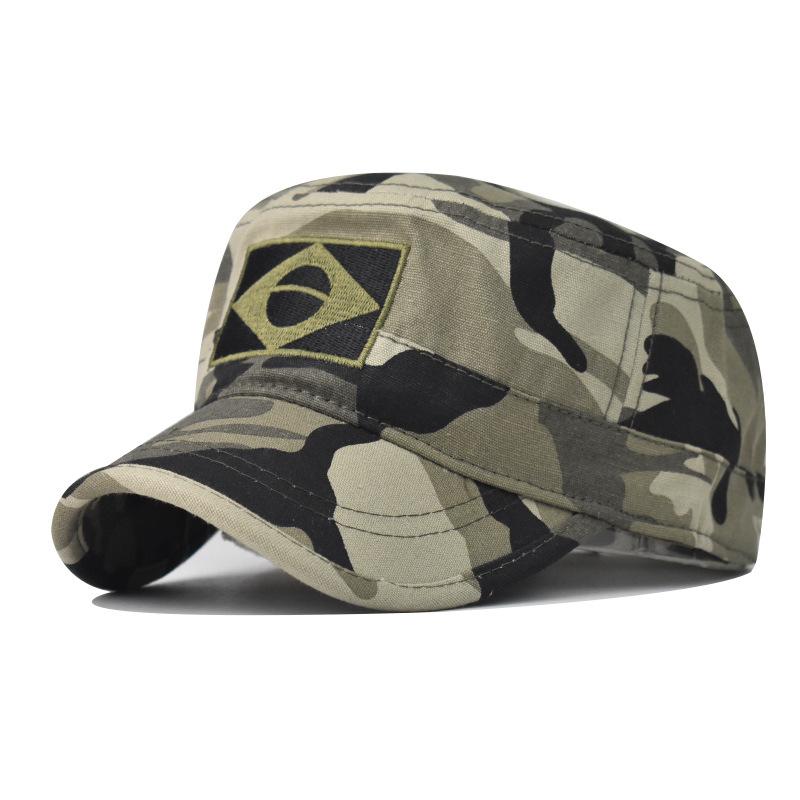 Камуфляжная Бейсболка Мужская Летняя Флаг Бразилии Защита от Солнца Snapback Кепки Мужская Повседневная Кепка для Airsoft Outdoor Рыбалка Туризм Кемпинг