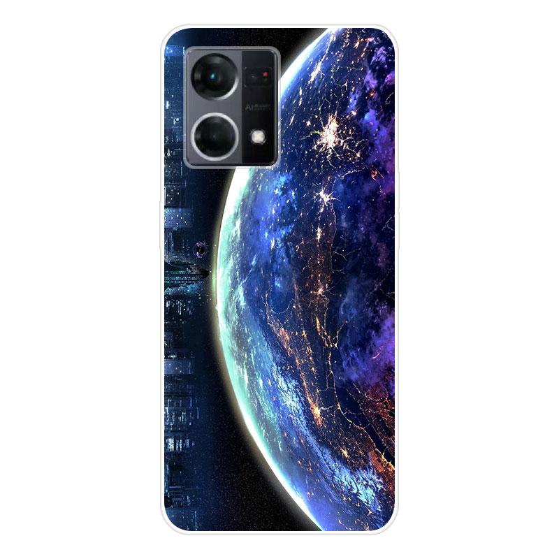 Для OPPO Reno7 Reno 7 4G чехол Мягкая силиконовая задняя крышка чехол для телефона с рисунком мультфильма Креатив