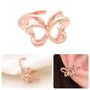 [Onm] Onm 14Kgp Butterfly Rose Gold Ring Bracelet Ear Cuff (S9594026)