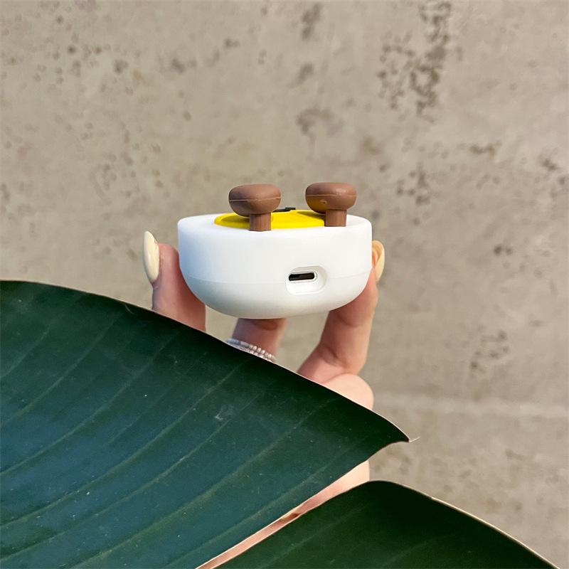 Выражение желтка яйца для чехла беспроводных Bluetooth-наушников Apple AirPods Pro 1-го, 2-го, 3-го поколения, силиконовый, милый, мультяшный