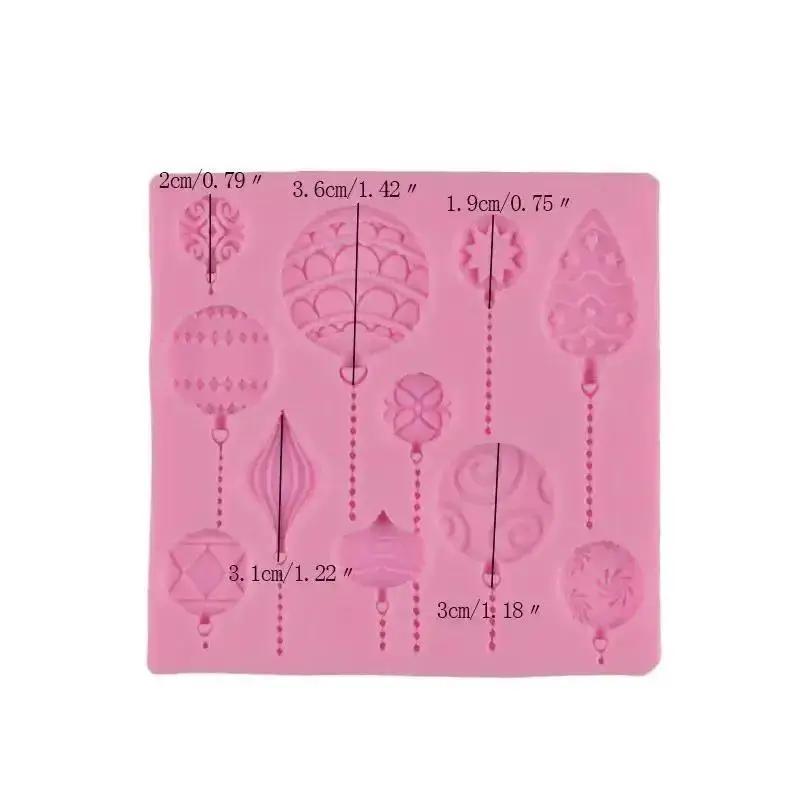 Аксессуары для украшения торта Форма рождественского шара Ручная работа Креативная силиконовая форма Рождественское украшение Форма для мастики Резак для тиснения