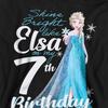 frozen Childrens/Kids Bright Like Elsa 7th Birthday Pullover Hoodie