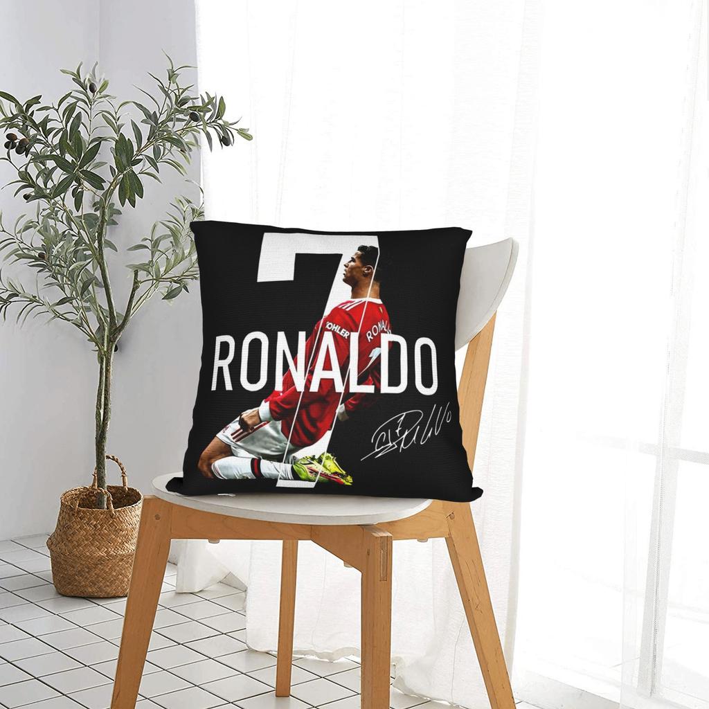 1 шт. Декоративные наволочки Криштиану Роналду Cr7 для уютной гостиной и спальни Мягкие Машинная стирка Подушки в комплект не входят