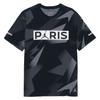 Paris Saint-Germain Silk Screen Printed Short Sleeve T-Shirt Men Tops Black BQ8387-010