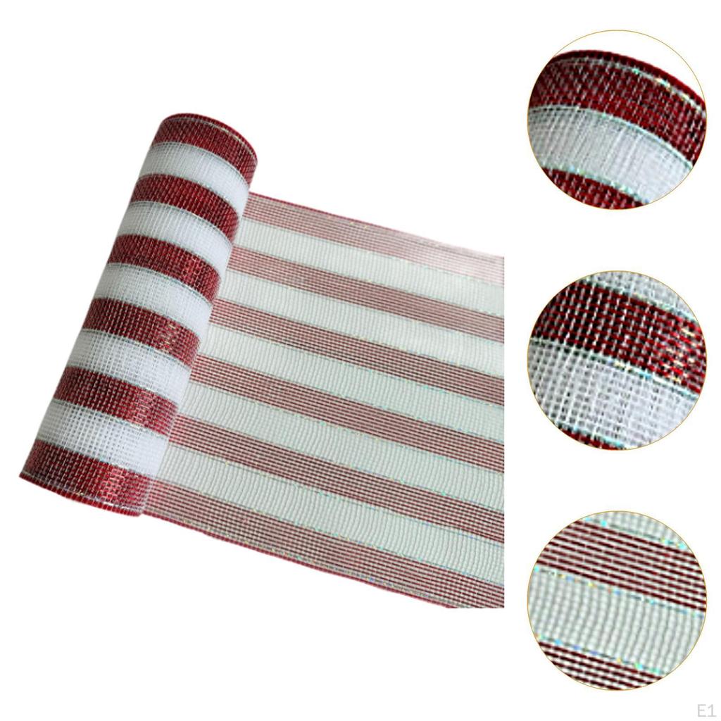 Рождественская красно-белая лента, украшение, DIY домашний текстиль, изготовление бантов, многофункциональная