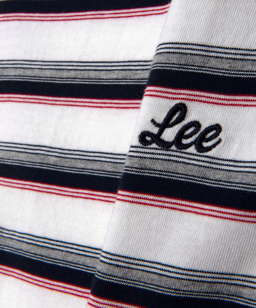 Женская футболка LEE в разноцветную полоску, темно-синяя