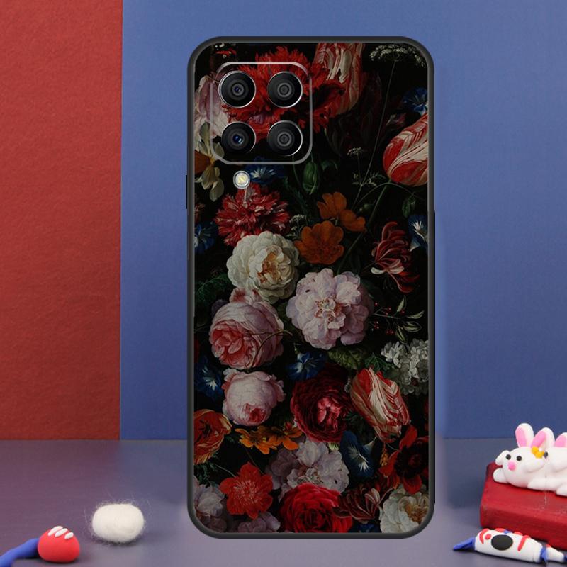Midnight Floral Case For Samsung Galaxy M13 M53 M06 M16 M31 M11 M35 M55 M15 M56 M36 M12 M32 M52 M14 M34 M54