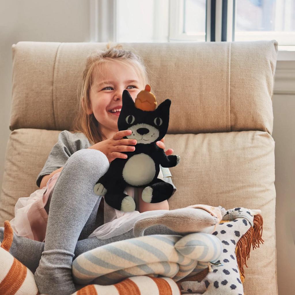 Плюшевая игрушка Jili Cat, милая черная и кошачья плюшевая мягкая плюшевая игрушка, подходящая для Рождества, Дня святого Валентина, дня рождения, подарка, украшения для спальни, дивана