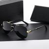 Men's Polarized Metal Resin Sunglasses: Photochromic, Day/Night Dual-Use, Wayfarer Style.