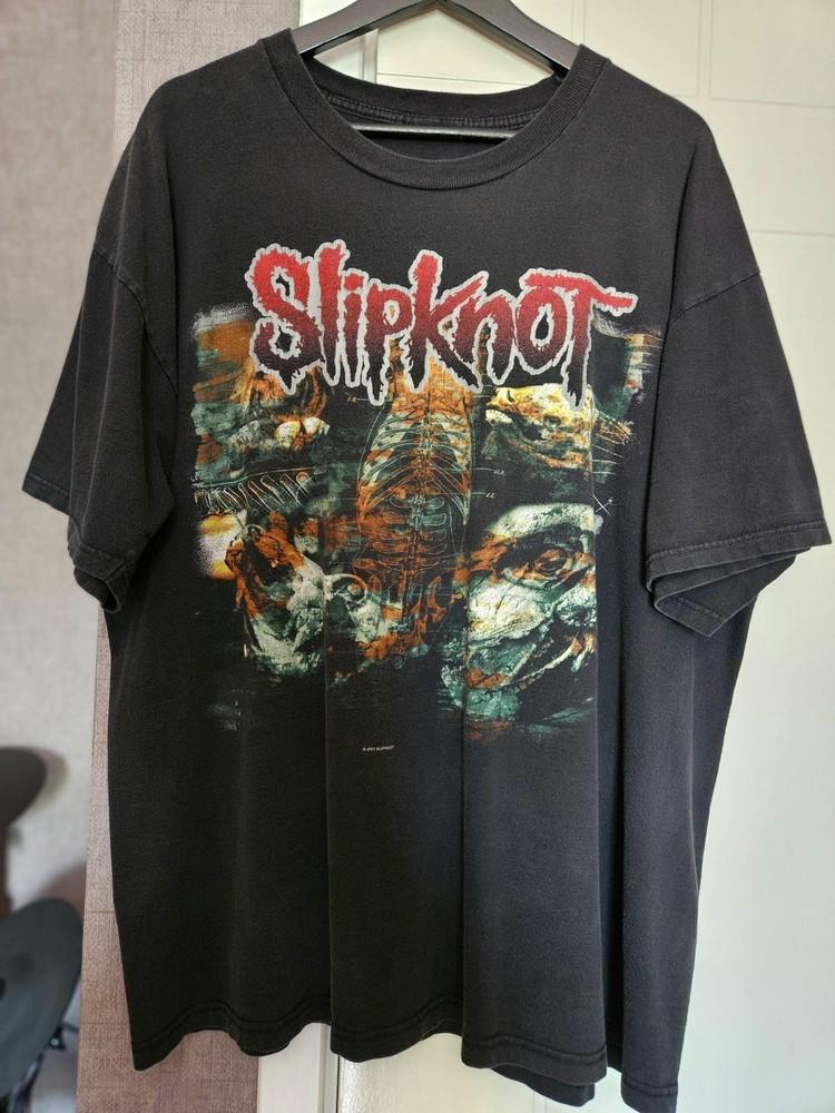 Slipknot Lowa 2001 Ретро Стиль Черная Футболка с Коротким Рукавом Унисекс S-5XL KH8969 Футболка Унисекс