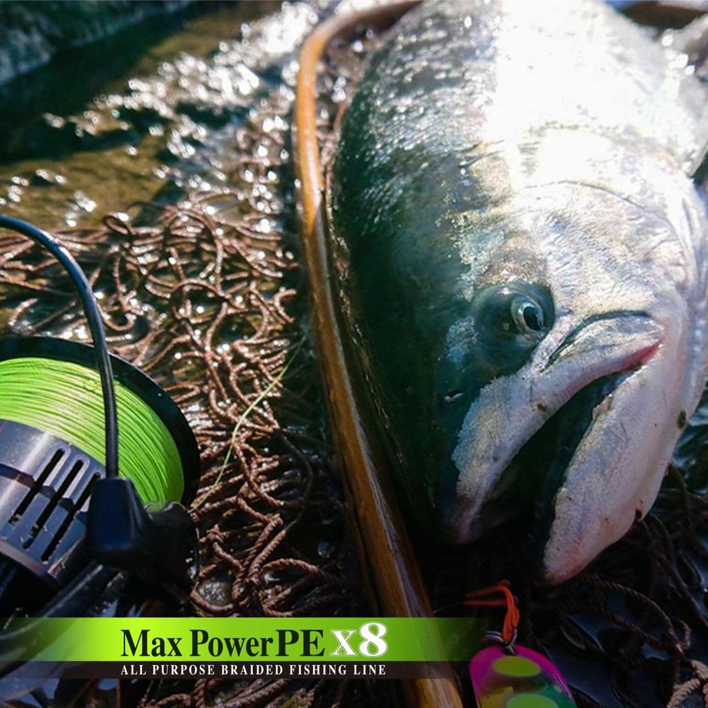 VARIVAS Max Power PE X8 Lime Size 1 Line, Green, 150m,