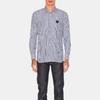 Comme des Garçons PLAY COMME des GARCONS PLAY Black Emblem Striped Button Down 'Blue' Men's AZ-B008-051-1