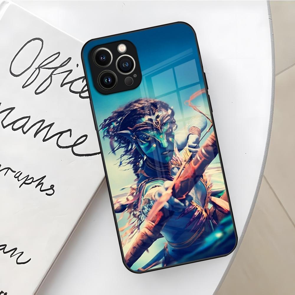 Чехол для телефона Аватар Путь воды для Iphone 17 16 Air 15 14 12 11 13 Pro Max Mini X Xr Xs Se Puls стеклянный Чехол