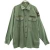 US ARMY 70s Vintage DSA Long Sleeve Military Shirt 16 1/2 K34 Khaki Men's Used