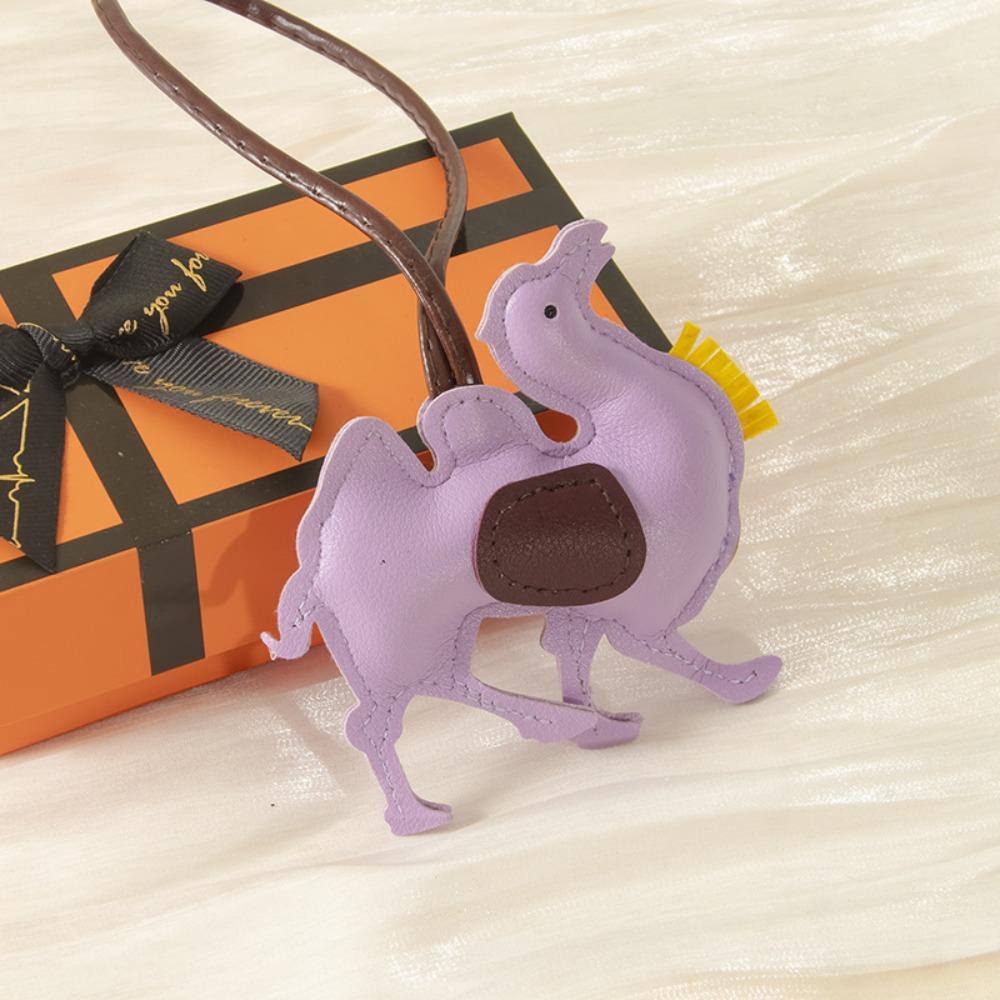 ПУ кожа ПУ кожа Вешалка Брелок для ключей автомобиля Подвеска для сумки Милый брелок верблюд Мужчины