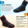 Hot & Cold Therapy Ankle Ice Wrap - Reusable Solid Gel Core with Elastic Fabric, for Sports Injury & Arthritis Pain Relief