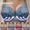 2021 Fashion Women Sexy Lace Bra Comfortable Bra Large Size Wireless Gathered Bras Female Underwear Anti-Sag QK