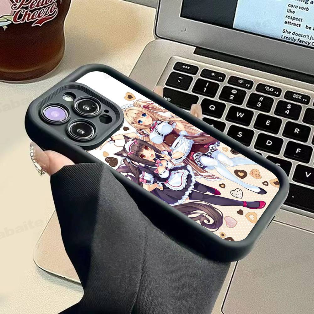 Чехол для телефона Chocola Nekopara для iPhone 17 16 15 14 13 12 11 Pro Max Plus
