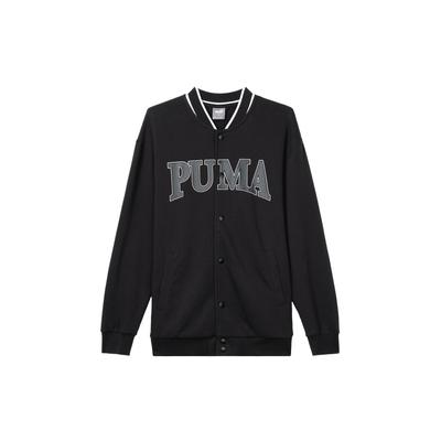 Puma Повседневная однобортная куртка с длинным рукавом и принтом букв, мужские куртки, цвет черный 681267-01