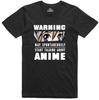 Мужская футболка с аниме и мангой, японский гик, обычный крой
