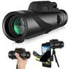 80x100 Monocular-Telescope High Powered For Smartphone Monoculars For Adults High Definition Monocular Telescope For Stargazing Hunting Bird Watching