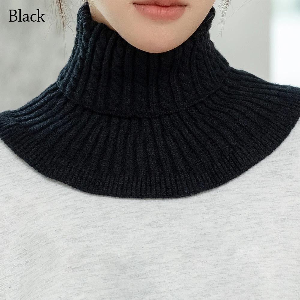 Warm Scarf Windproof Neck Warmer Fashion Knitted Fake Collar