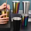 350ml/500ml Stainless Steel Beer Cup Cold Water Drinks Wine Cup Metal Coffee Tumbler Tea Milk Mug for Camping Travel