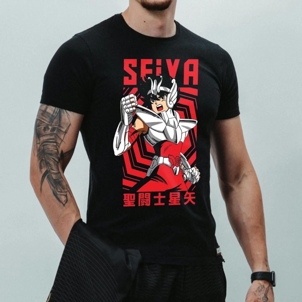 Saint Seiya Pegasus Seiya T-Shirt Anime Devil Anime T-Shirt#6